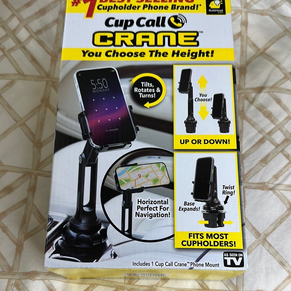 Crane Adjustable Phone Mount - Black